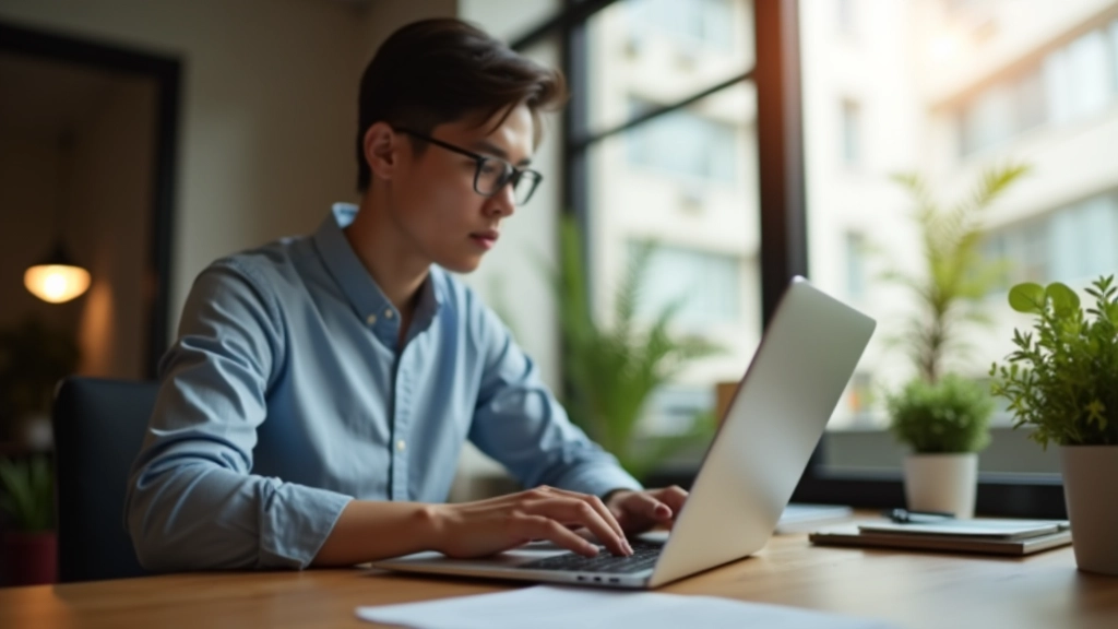 Web designer working on responsive layout at computer workstation with multiple monitors