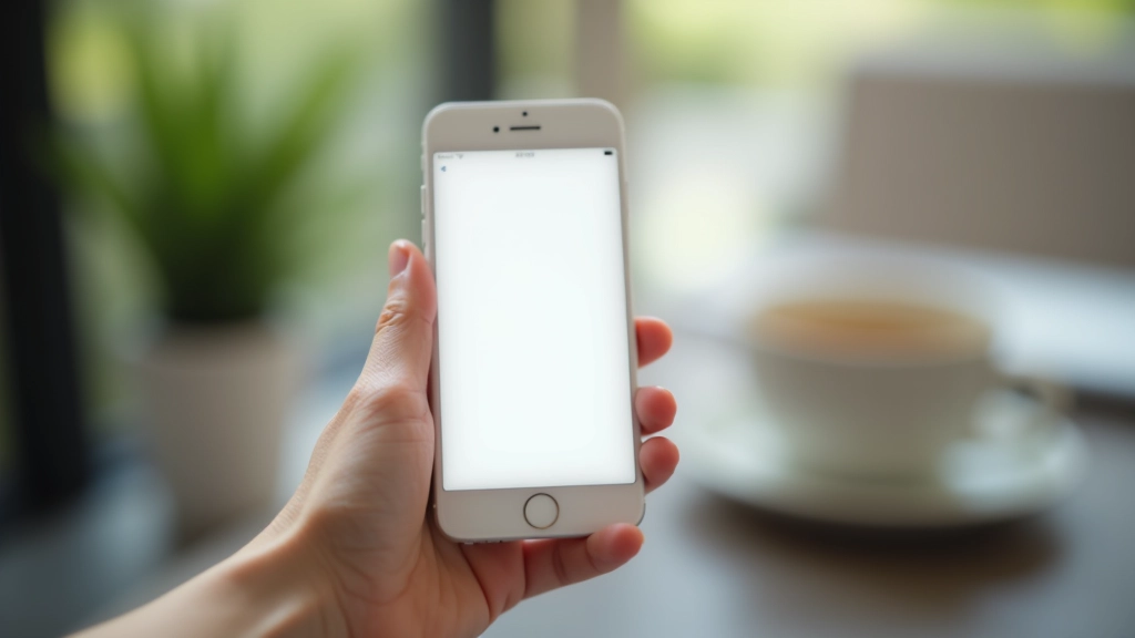 Mobile phone displaying responsive website layout with clear typography and organized content sections